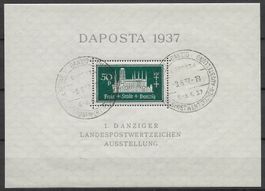 1937: Danzig Blocks Nr.1 und 2 gest.