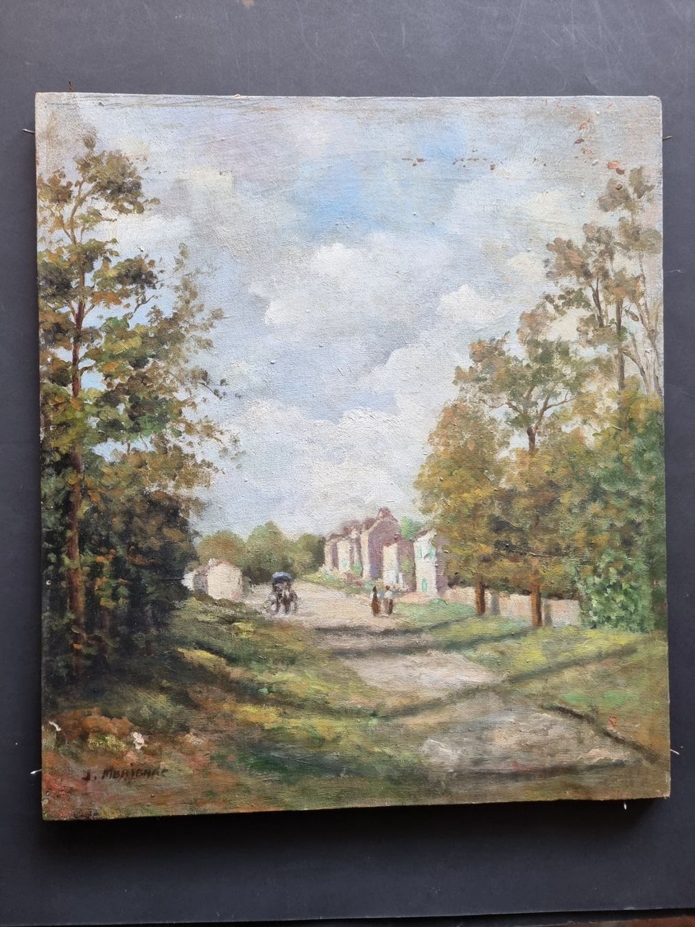 Gemälde: GEMÄLDE ANTIK OEL LEINWAND SIGNIERT – Gebraucht aus Gersau von grafik-kunst 1