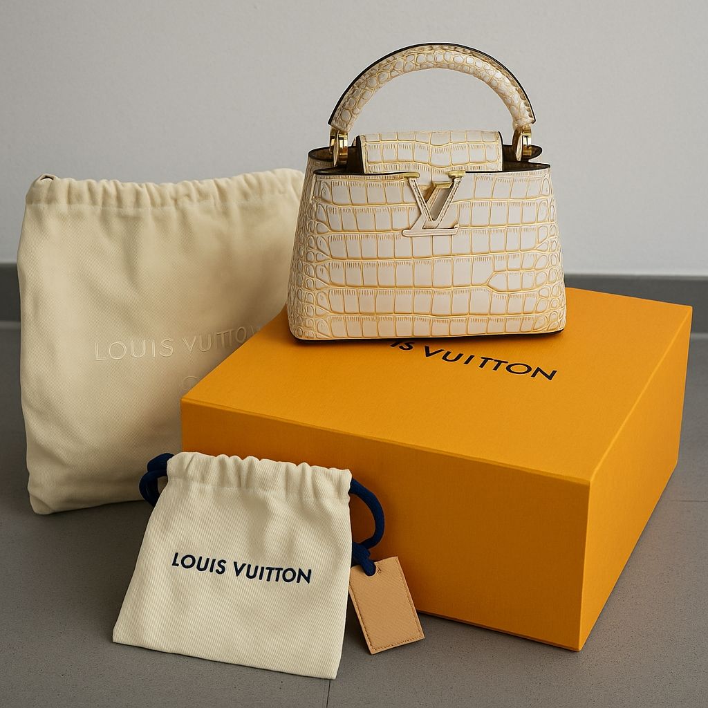 Borse da donna: Louis Vuitton Capucines Mini, Leder Alligator,  NEU!!! – Nuovo e nell'imballaggio originale da Oetwil am See venduto da akkawi