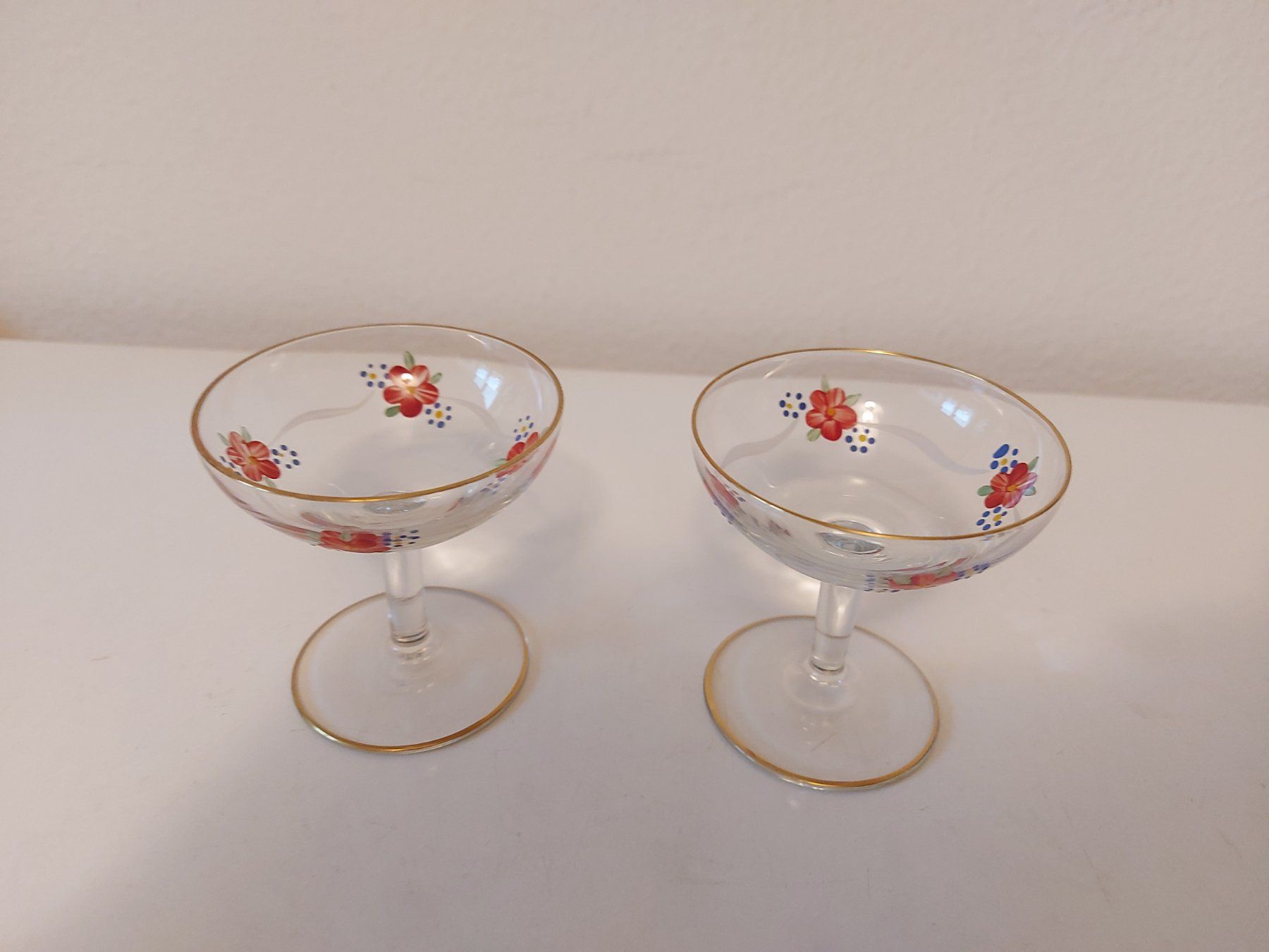 Verres: 2 Likörgläser / Schnapsgläser  Vintage  handbemalt – D'occasion à Zürich par Daniel517 2
