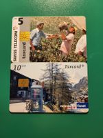 Swisscom Taxcard Sammlung 5+10 CHF fixnet Vintage