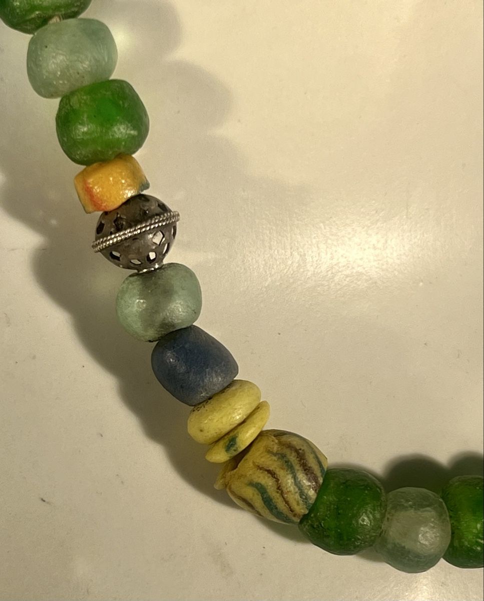 Catenine: Sublime Collier Perles Antiques d'Archéologie/Traite  – Usato da Genève venduto da DELIRBEADS 6
