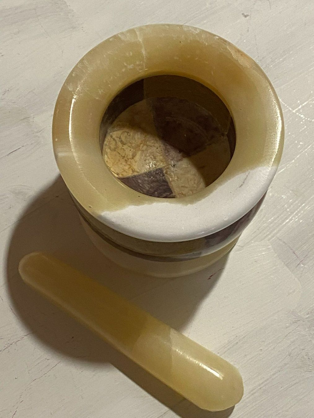 Sonstiges für das Kochen & Backen: MÖRSER Stein/Keramik – Gebraucht aus Meienried von ManuelaBoutique 3