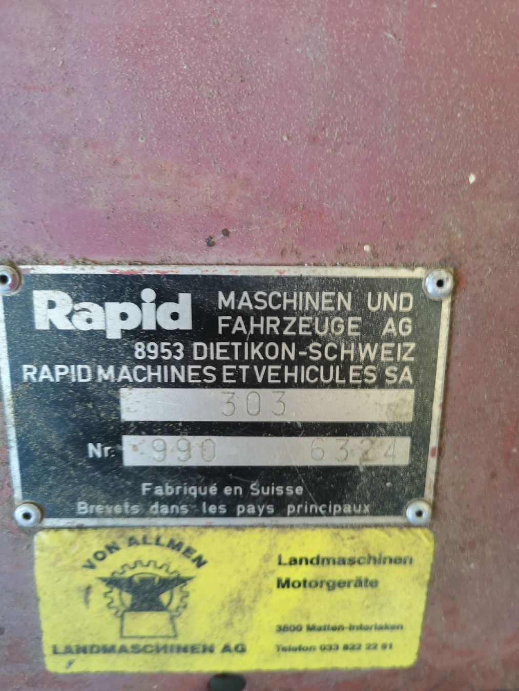 Rapid Alle Maschinen: Rapid 303 – Defekt aus Unterseen von 34unterseen34 3
