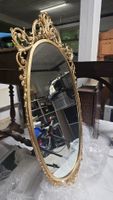 Grosser Vintage Wandspiegel 95 x 50 cm – Schwerer Metallrahm
