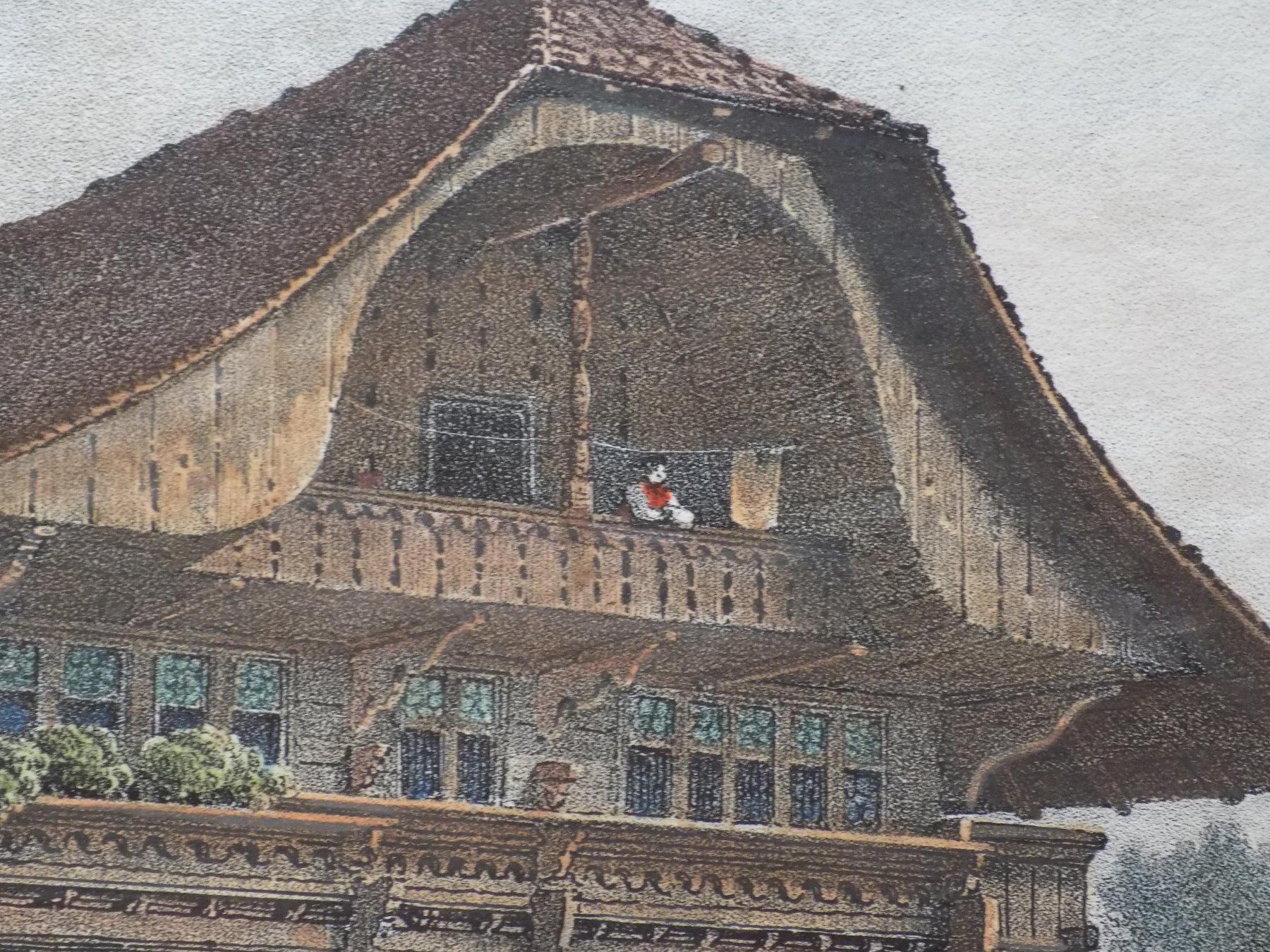 Gravures: Matten bei Interlaken koloriert – D'occasion à Risch par Antikfee 7