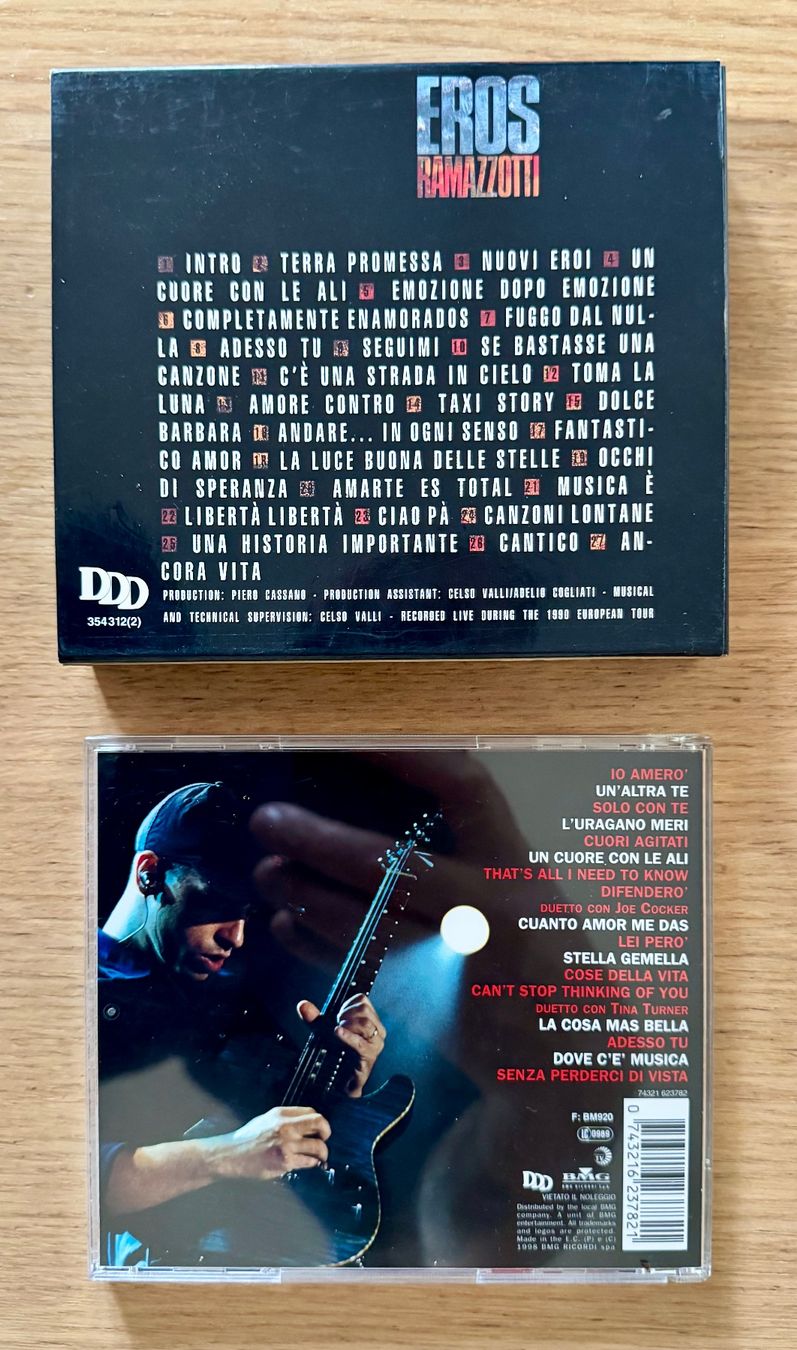 CD: Eros Ramazzotti – Usato da Lausanne venduto da davzic 1