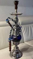 Shisha Wasserpfeiffe neu Blau/silber