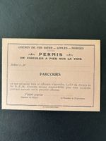 Permis de Circuler B-A-M, Chemin de Fer Bière-Apples-Morges 