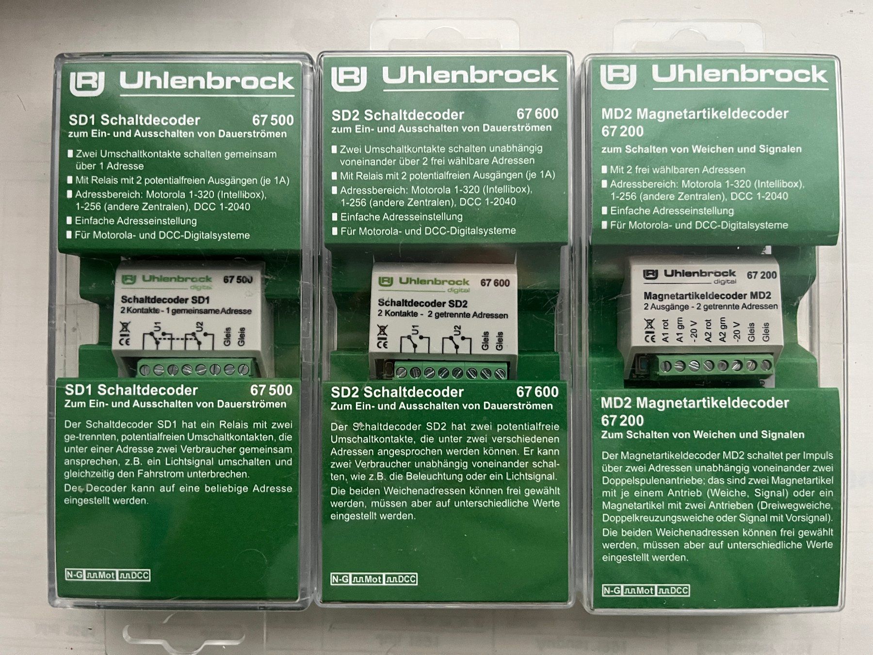 Componenti elettronici: Schalt-/Magnetdecoder Uhlenbrock – Nuovo e nell'imballaggio originale da Unterstammheim venduto da lintam