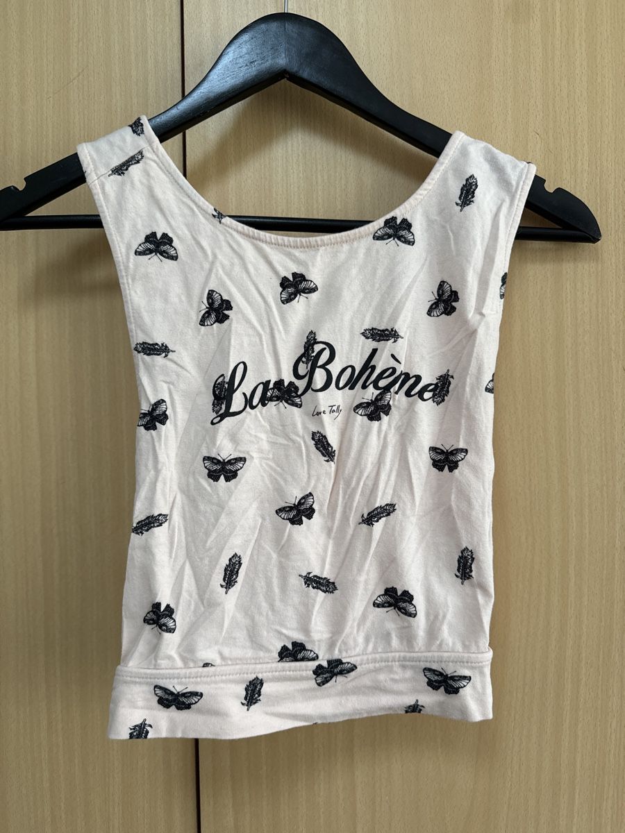 Top: Bauchfrei Top rosa mit Schmetterling Gr. M – Nuovo (secondo la descrizione) da Thun venduto da Vans_98