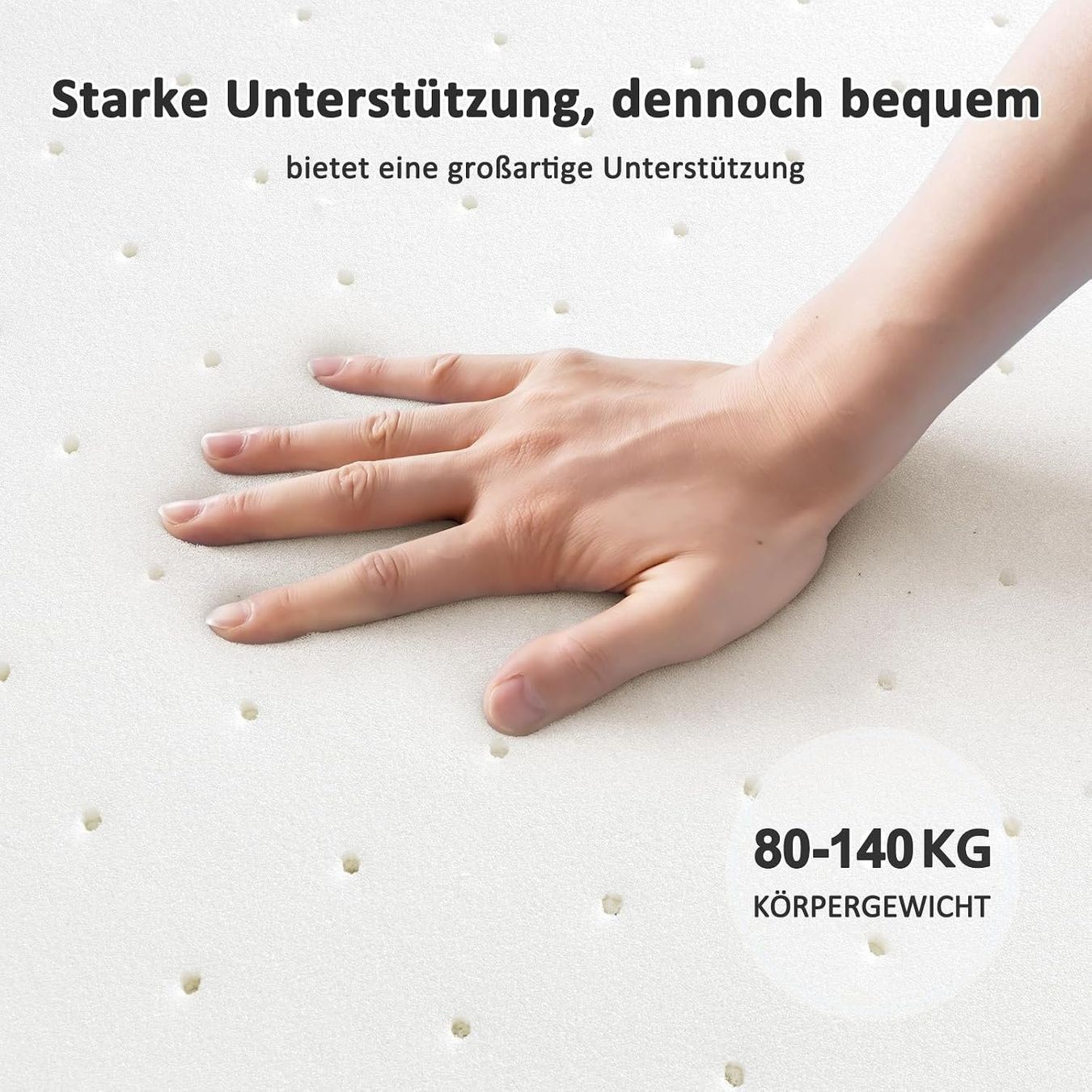 Matratzen: Fester Topper, 200 x 140 cm, fast neu – Neu (gemäss Beschreibung) aus Bern von eziman200 3
