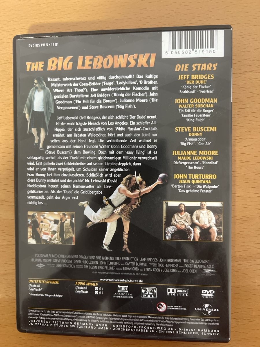 Tutti i DVDs: The Big Lebowski DVD – Usato da windisch venduto da meisterkingremo 1