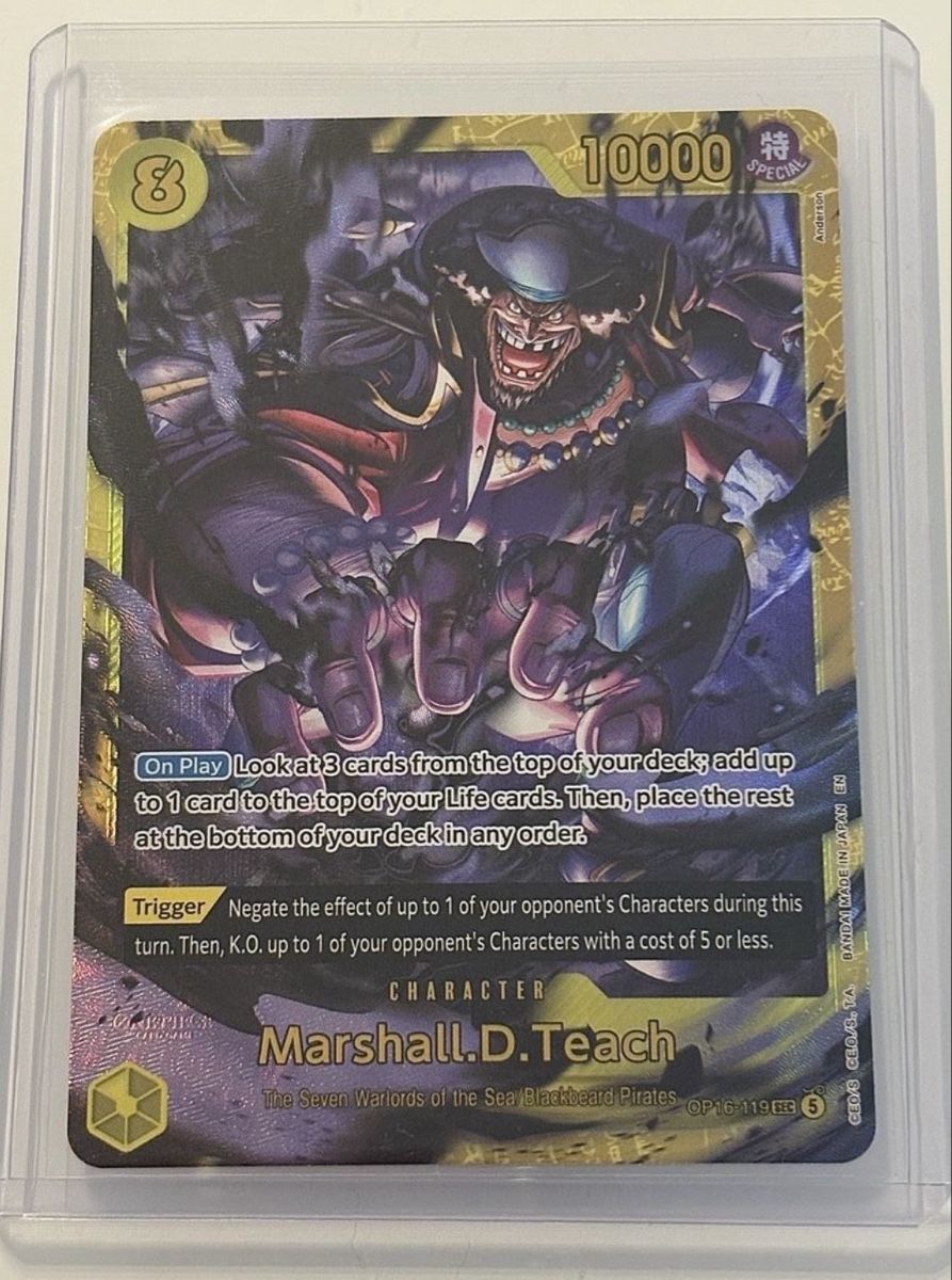 Bandai Sammelbilder & Trading cards: SEC One Piece TCG - Marshall.D.Teach OP16-119 – Gebraucht aus Suhr von calito-taxi