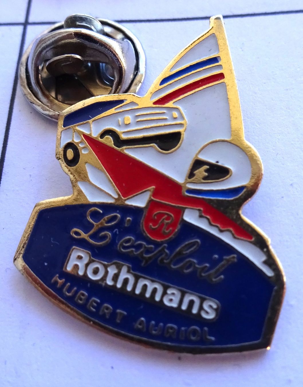 Placchette & Badge: Pin  ROTHMANS  Hubert Auriol – Usato da Utzenstorf venduto da BUtter81