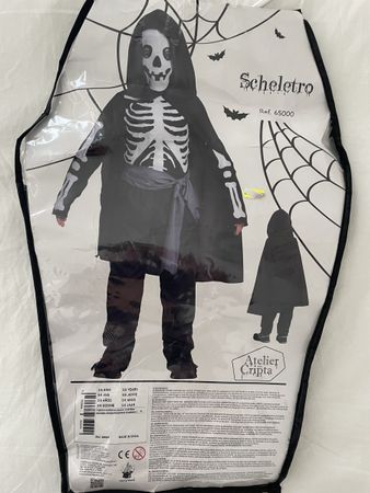 Kids' Skeleton Costume - Size 5/6 - Great Halloween!