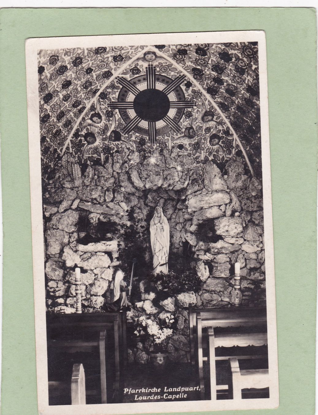 Cartoline postali: Pfarrkirche Landquart Lourdes Capelle – Difettoso da Herisau venduto da Lisegrat2008