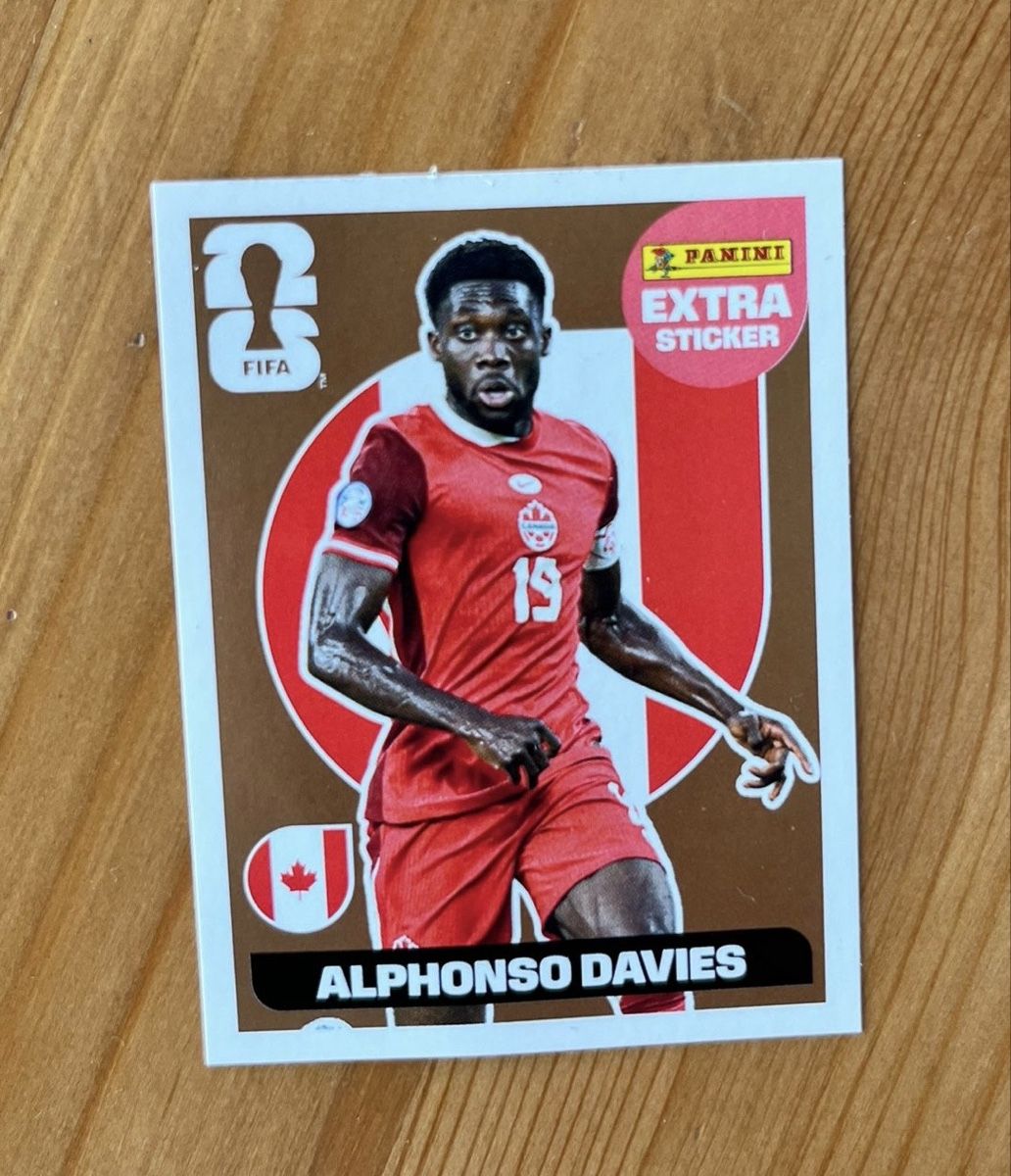 Panini Carte collezionabili: Panini Extra Sticker WM 2026 Alphonso Davies Bronze – Nuovo (secondo la descrizione) da Konolfingen venduto da Cassius_X