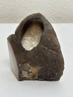 Vintage Achat Teelichthalter aus Naturstein