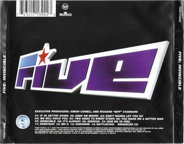 CD: Five – Invincible  (F6) CD – Usato da Sessa venduto da fraenklishop 1