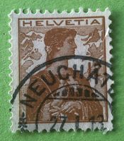 Nr.121  Brustbild der Helvetia mit Schwert GESTEMPELT    