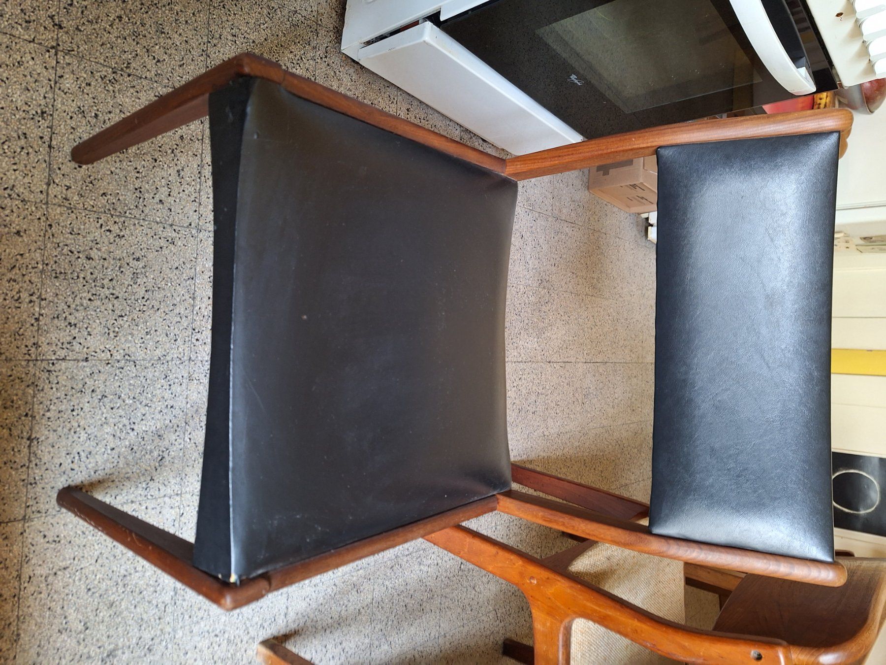 Sedie: 3 chaises vintage design teck etc – Usato da Carouge GE venduto da lorelore1964 3