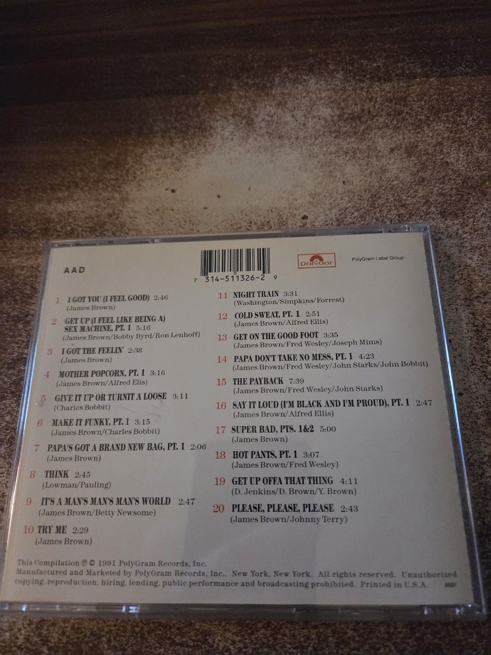 CD: James Brown - 20 All Time Greatest Hits – Usato da Wattenwil venduto da Mage66 1