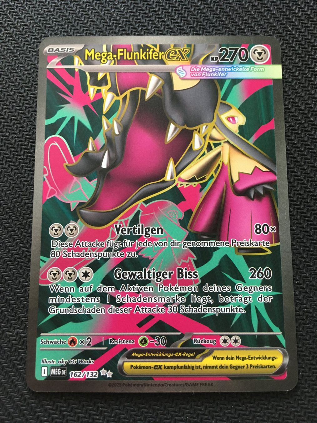 Pokémon Carte collezionabili: Pokémon - Mega Flunkifer ex Mega-Entwicklung - MEG 162 - DE – Nuovo (secondo la descrizione) da St.Gallen venduto da Punktchen01