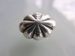 Acryl Perle   altversilbert    15x10mm