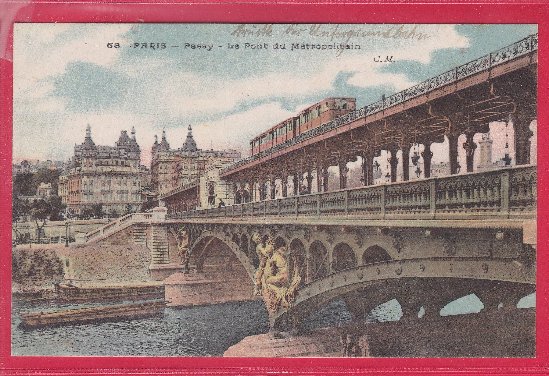 Ansichtskarten: PARIS, PASSY - LE PONT DU MÉTROPOLITAIN – Gebraucht aus Oberrieden von Gebirgsstelze