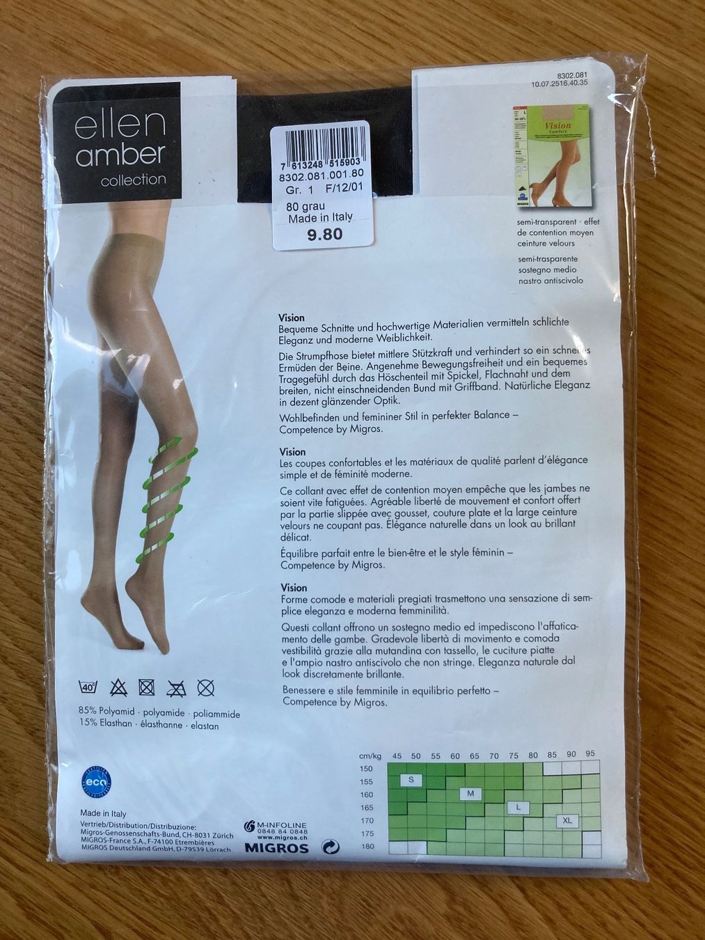Ellen Amber Calze & Collant: Strumpfhose Gr.S 40 DEN grau – Nuovo e nell'imballaggio originale da Stallikon venduto da dotka07 1