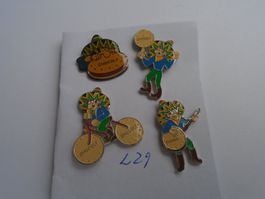 4 ver Chocoly Pins (L29)