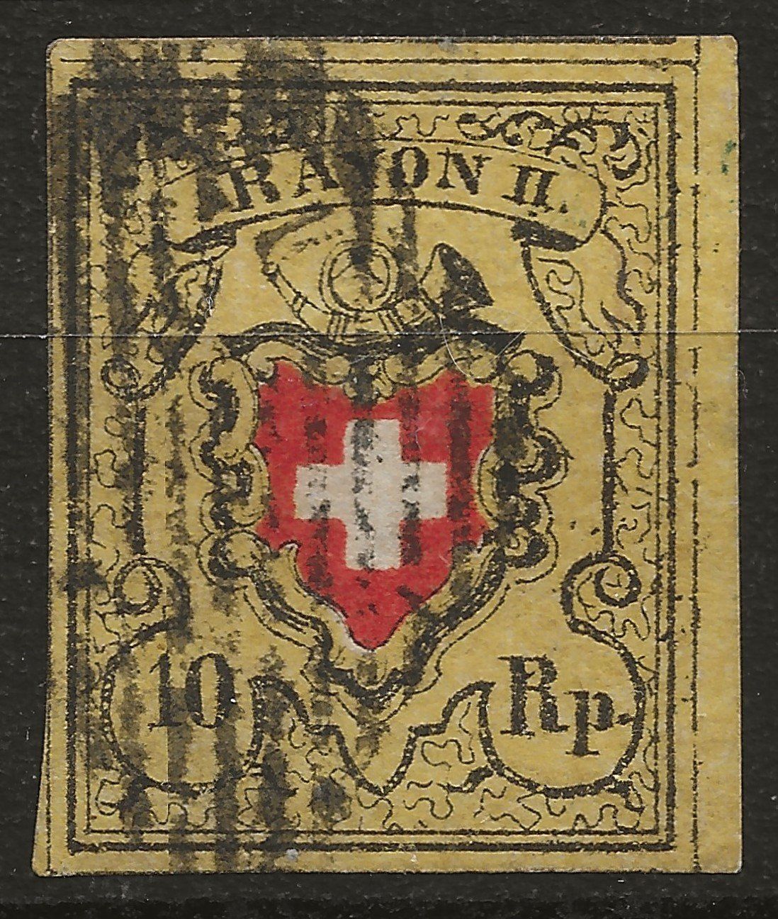 Alle Briefmarken: Rayon II Stein E-LU Type 32 / Fehlerfreie Marke / Attest – Gebraucht aus Zürich von Snoopy74