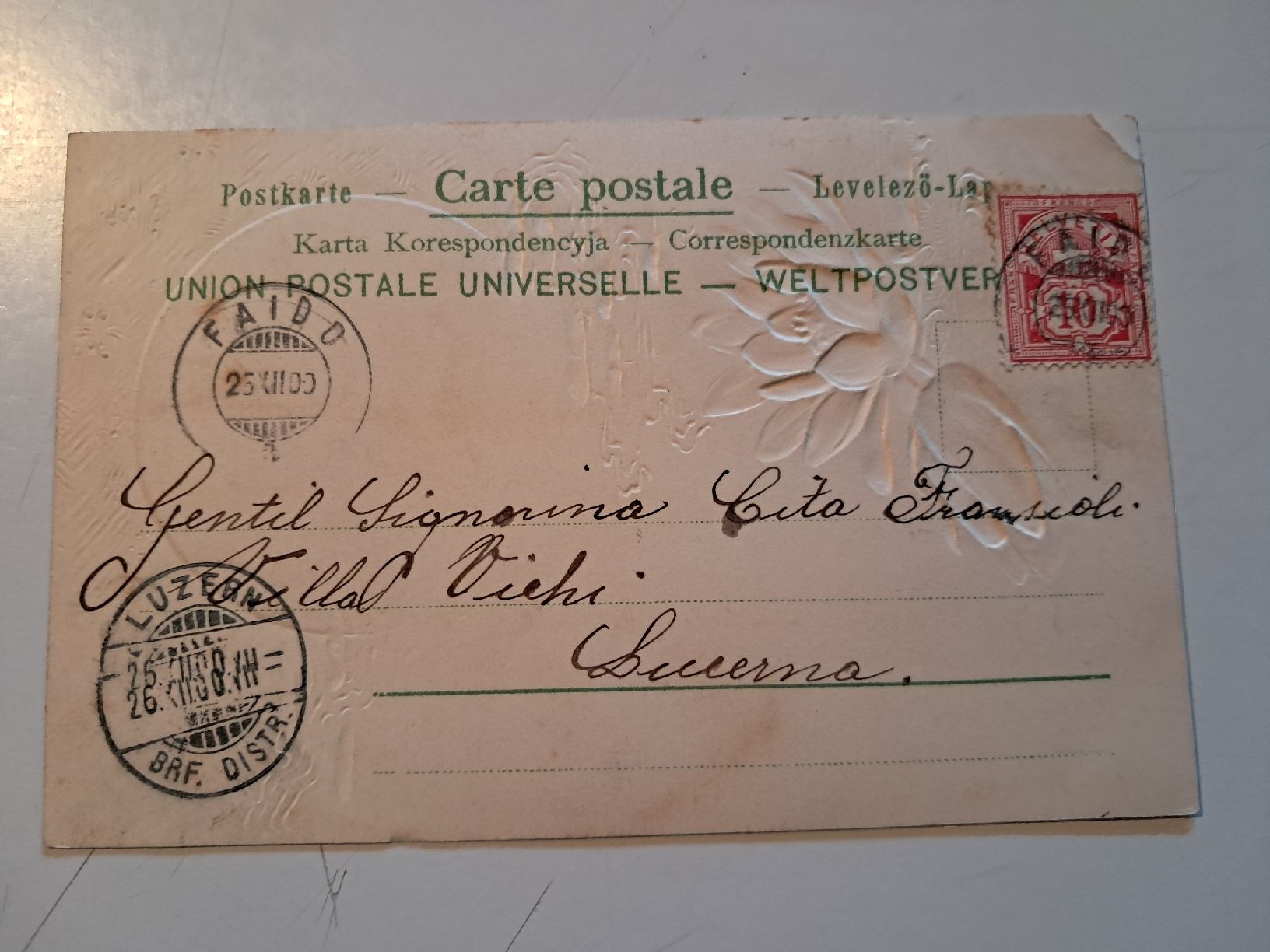Cartoline postali: auguri di buon anno – Usato da Gorduno venduto da ema_7yhp 1