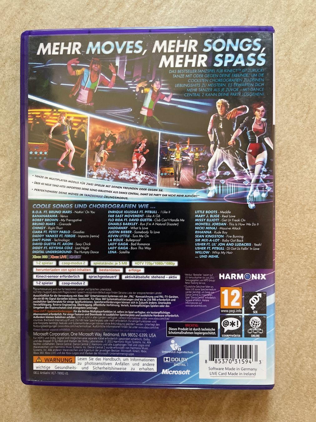 Microsoft Giochi: Jeu vidéo Dance Central 2 pour XBOX 360 – Usato da Vernayaz venduto da Darkfrost 1