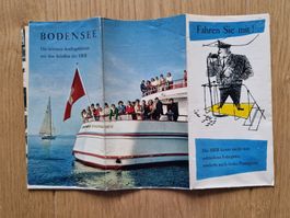 Werbeprospekt Bodensee Schifffahrt, 70er-Jahre