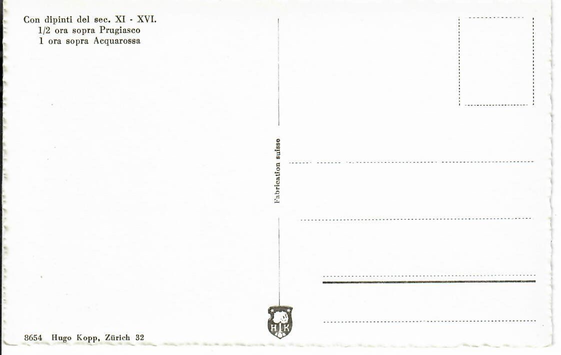 Cartoline postali: Chiesa Negrentino - Prugiasco – Usato da Hochdorf venduto da Ziegel-16 1