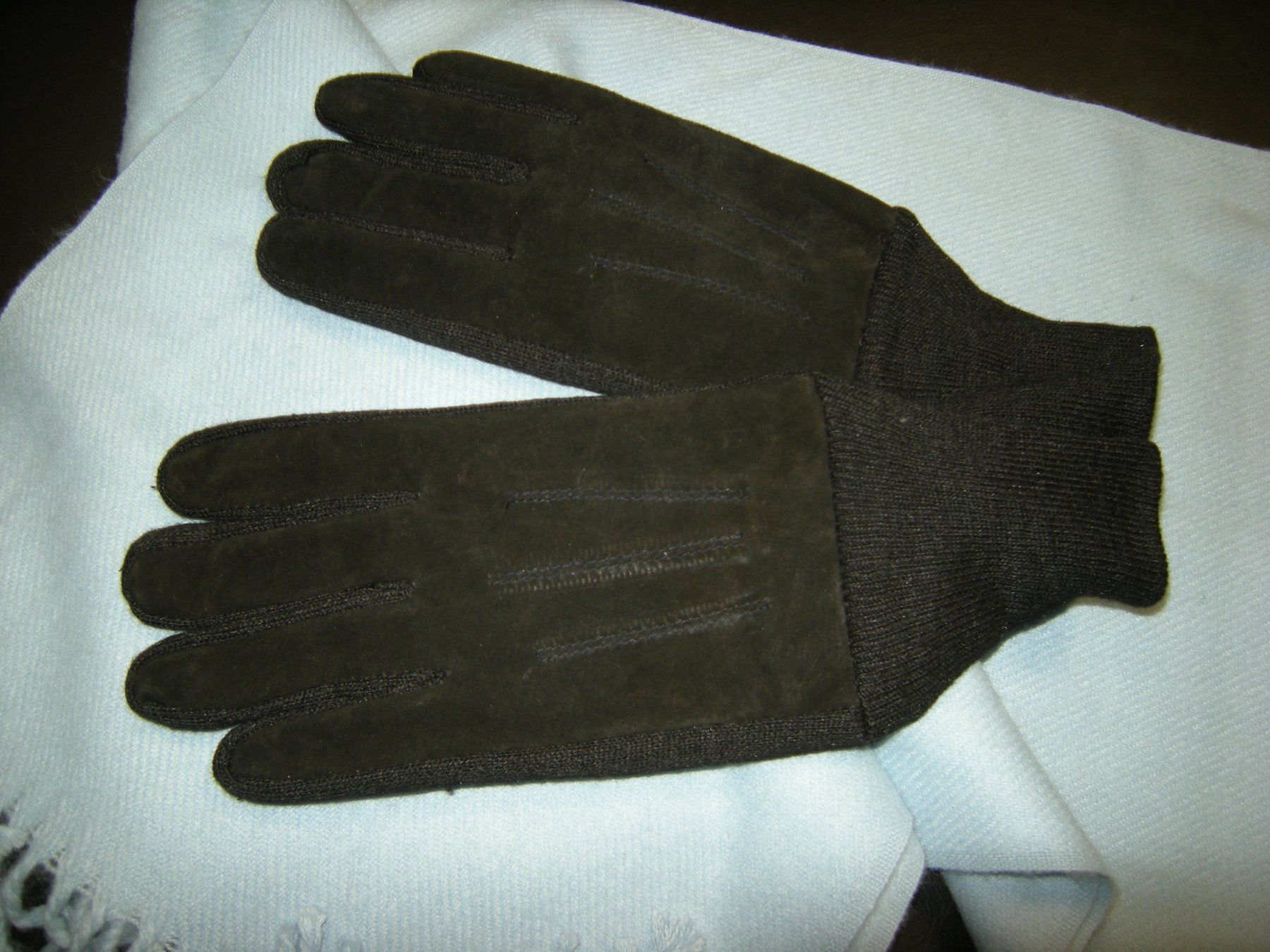 Guanti & manicotti: Herren Leder Strick Handschuhe Gr. M schwarz – Nuovo e nell'imballaggio originale da Holziken venduto da Rupe