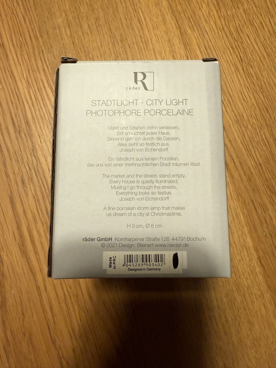 Tutte le decorazioni: Räder City light – Nuovo e nell'imballaggio originale da Genève venduto da hai_2rp8 1