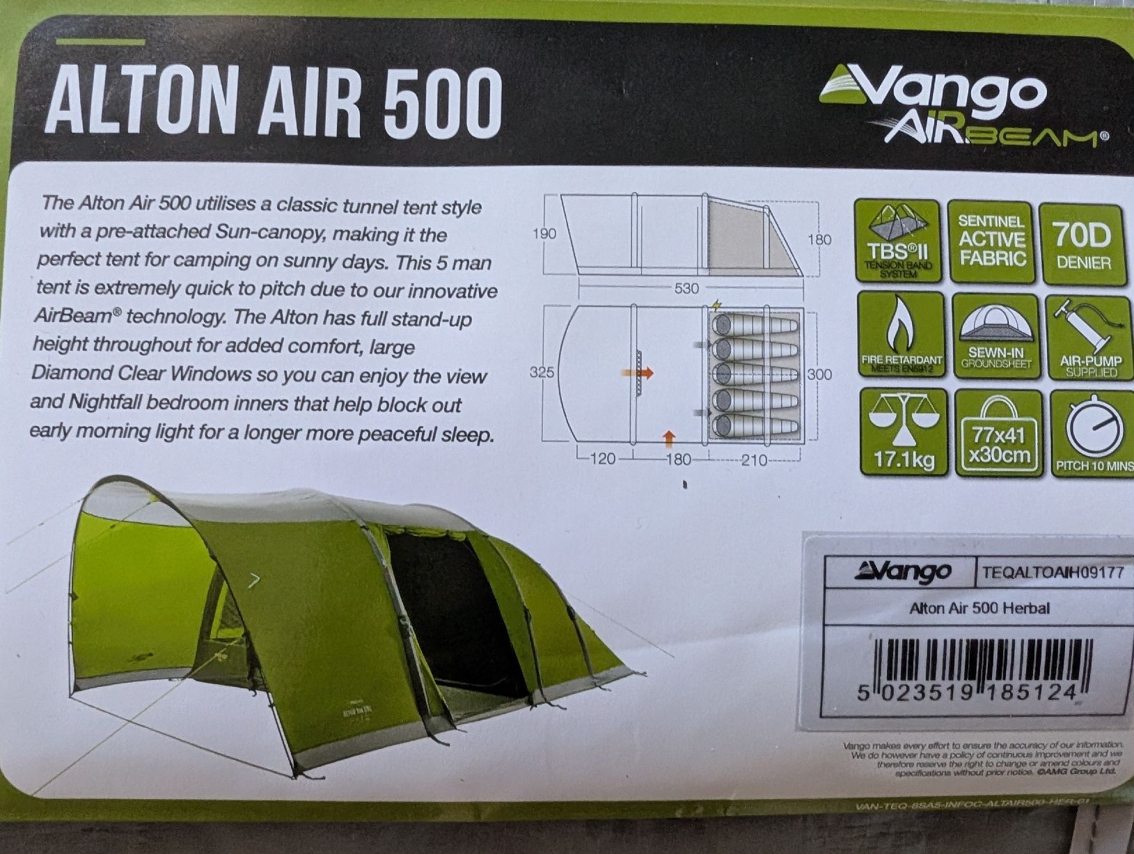 Vango Zelte: Zelt Vango Alton Air – Gebraucht aus Füllinsdorf von relyw 3