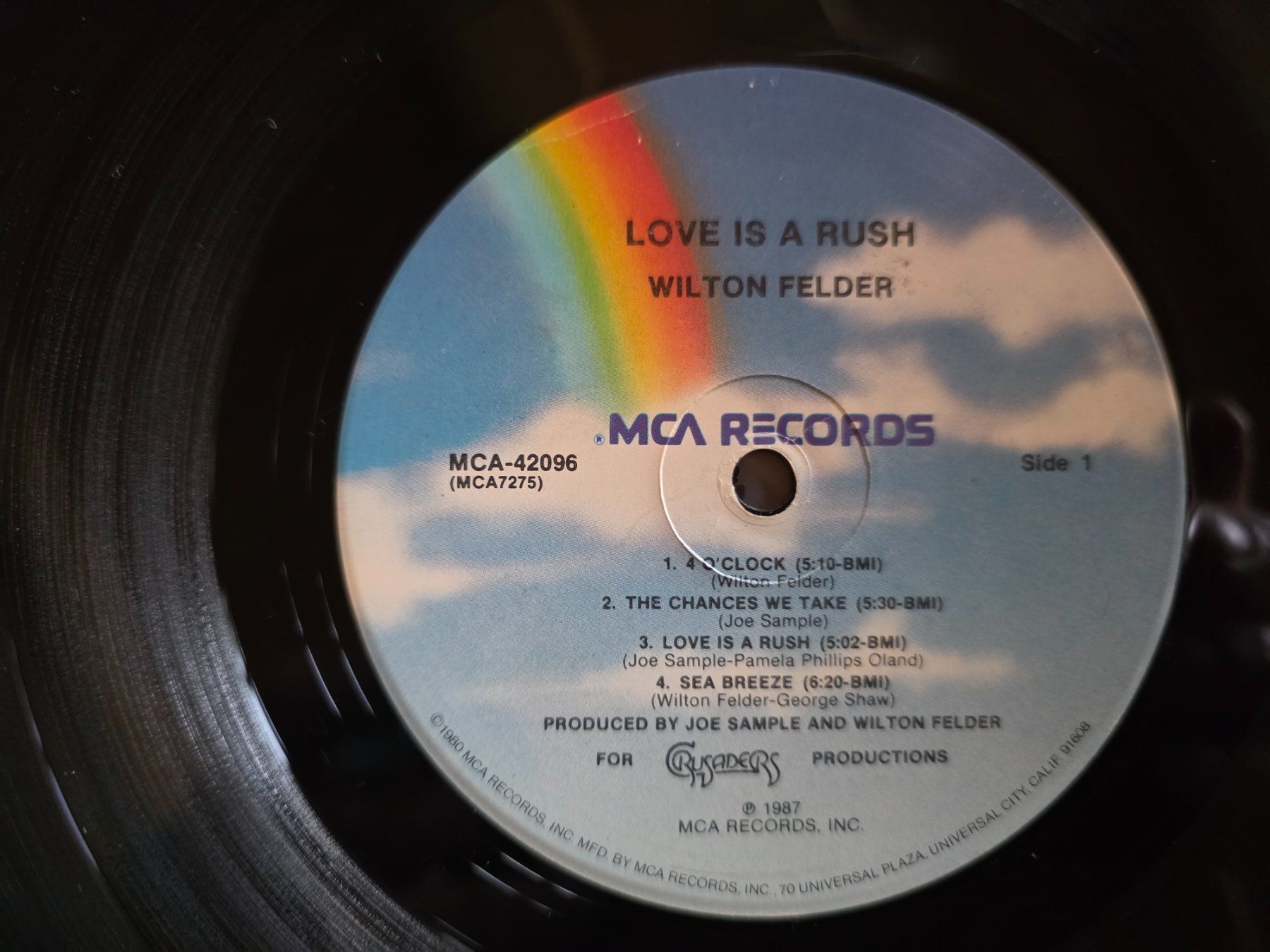 Dischi in vinile: LP: Wilton Felder - Love is a Rush - MCA 42096 – Usato da Walterswil BE venduto da Lonitti 5