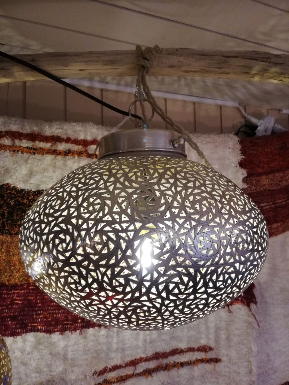 Lampes: marokkanische Hängelampe, silbrig – Neuf avec emballage d'origine à Bremgarten AG par Deseodec 1