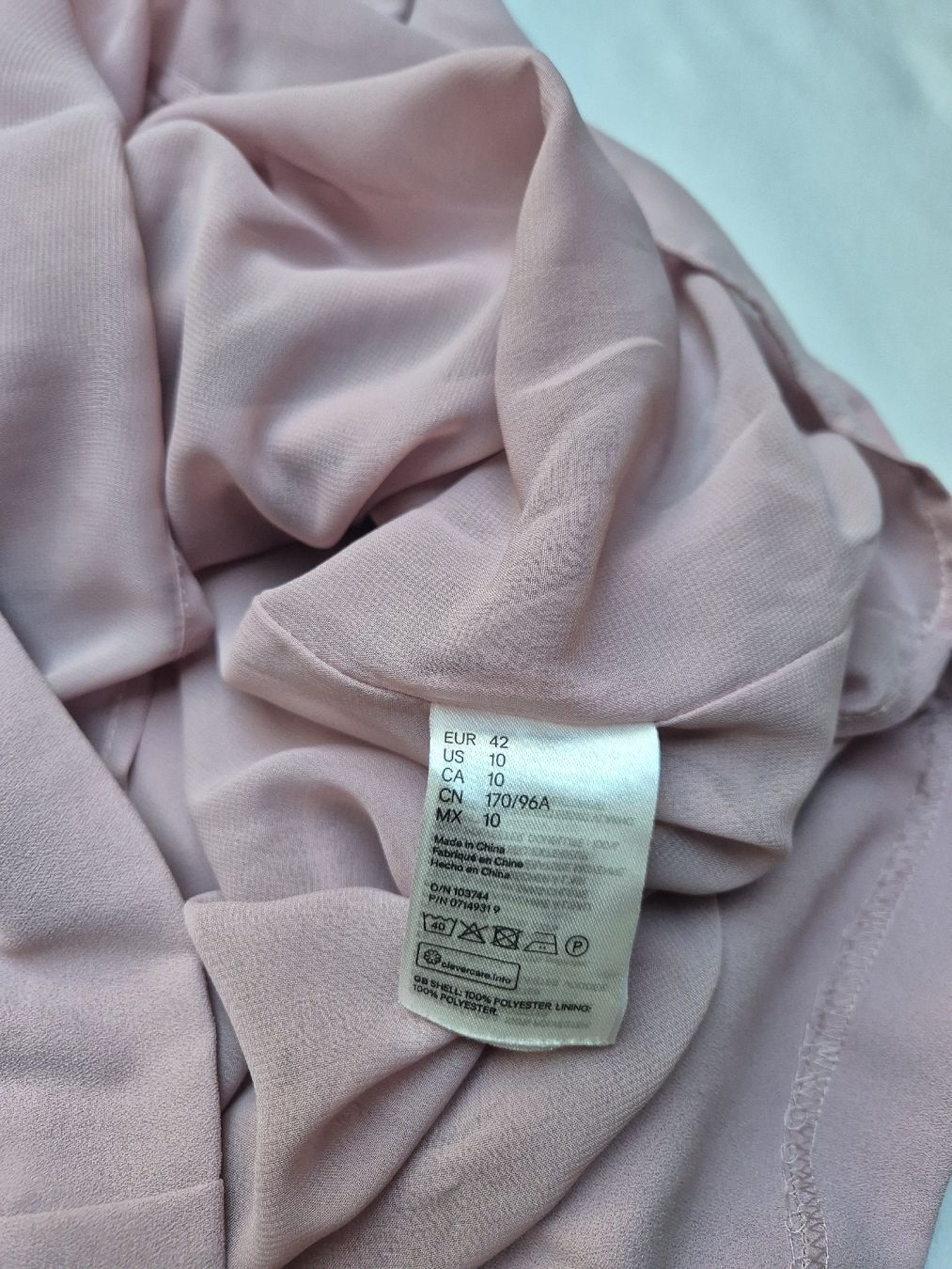 H&M Vestiti: Kleid H&M altrosa mit Bindegürtel Grösse 42 – Nuovo (secondo la descrizione) da Zürich venduto da Drago670 6