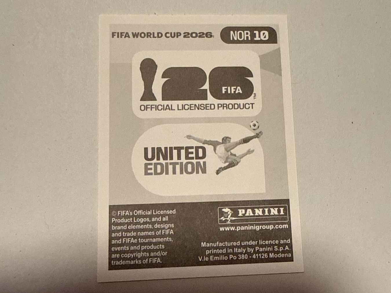 Panini Sammelbilder & Trading cards: Odegaard NOR10 - Panini CH Edition WM 2026 – Neu (gemäss Beschreibung) aus Grenchen von nicus_aveiro 1