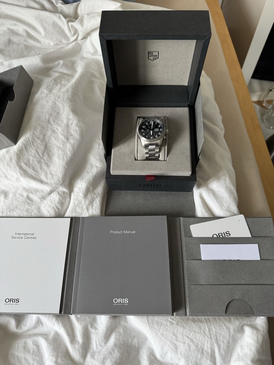 Oris Orologi: Oris Big Crown ProPilot Chronograph - Full Set – Usato da St. Gallen venduto da tob_6lfn 8