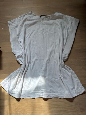 T-Shirt weiss eleganter Schnitt Zara M 