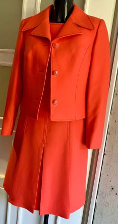 Stadick Modell Vintage Kostüm Kleid+Jacke 60er/70er, Gr.38