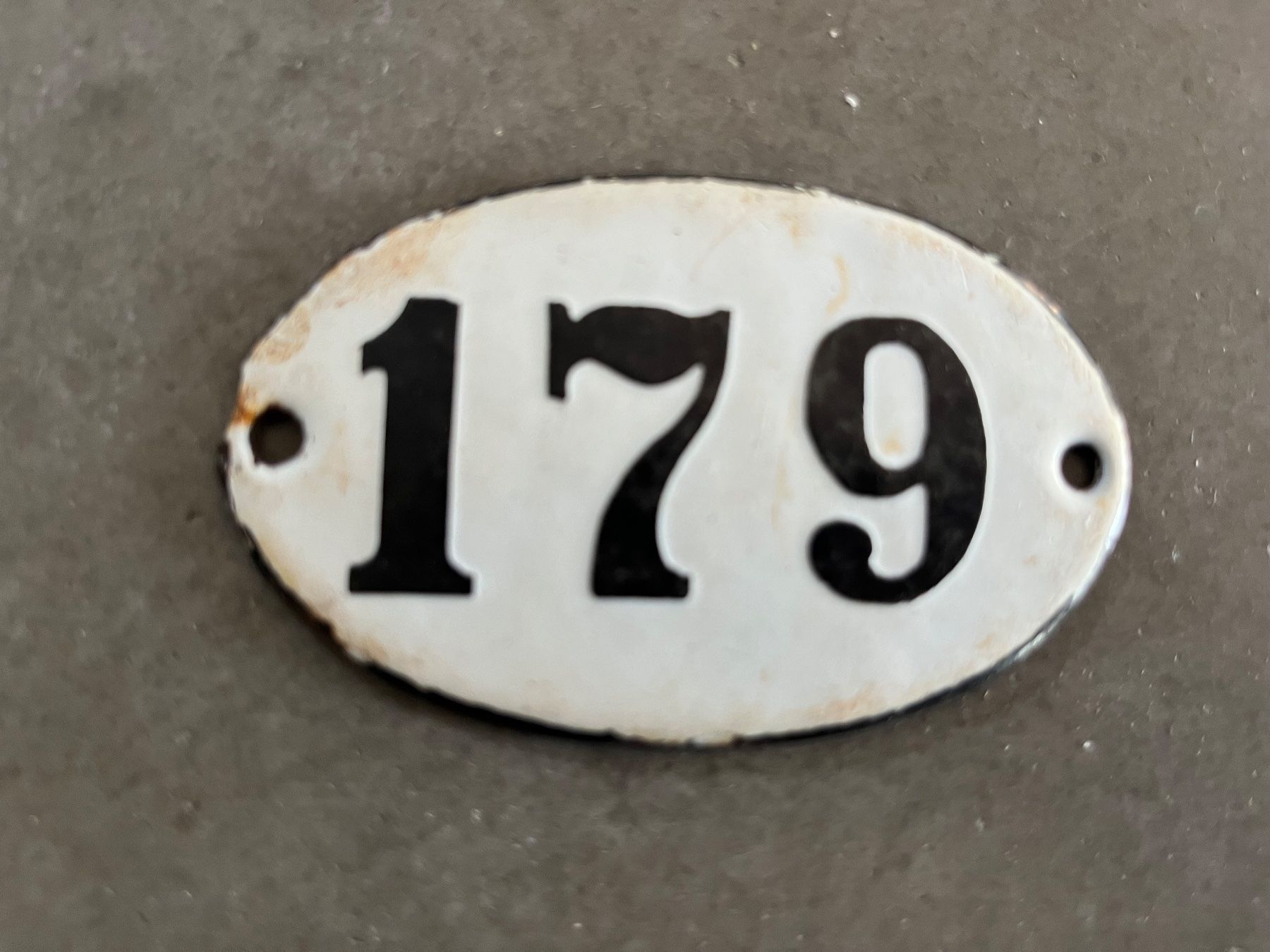Insegne: Altes Emailschild 179 – Usato da Steffisburg venduto da Reitschel5 1