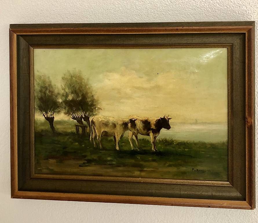 Dipinti: Gemälde von Fedor van Kregten 1871 - 1937 – Usato da Riedt b. Erlen venduto da mar_lh52 1
