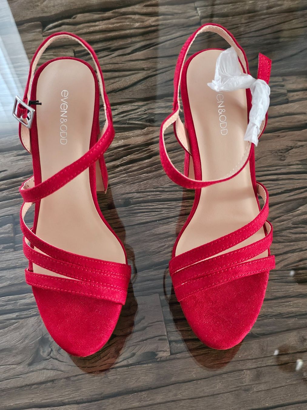 Scarpe da donna: Rote Even&Odd Sandaletten Gr.37 / NEU – Nuovo e nell'imballaggio originale da Birr venduto da V-K 1